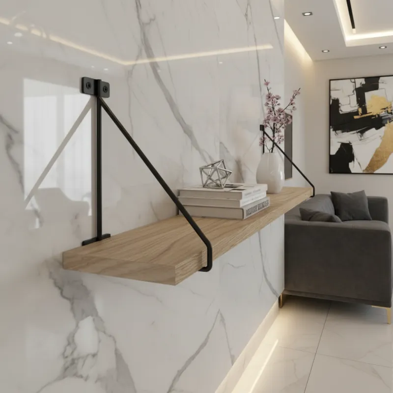 Supporto per mensola TRIANGLE / Nero