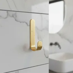 Appendino adesivo da parete LAXO / Oro spazzolato