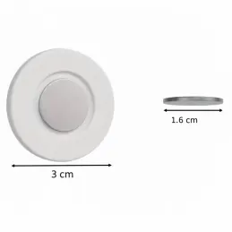Supporto magnetico per telecomando / Bianco