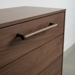Maniglia in legno SOHO / Noce verniciato – nero opaco