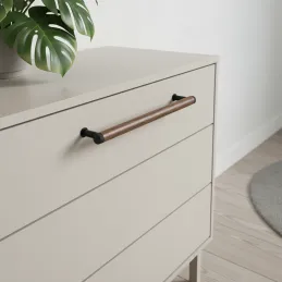 Maniglia in legno SOHO / Noce verniciato – nero opaco