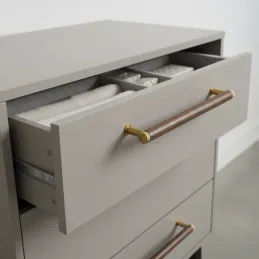 Maniglia in legno SOHO / Noce laccato - dorato