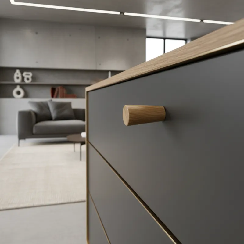 Pomello BERGO / Rovere laccato