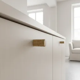 Pomolo in legno AURUS / Rovere verniciato