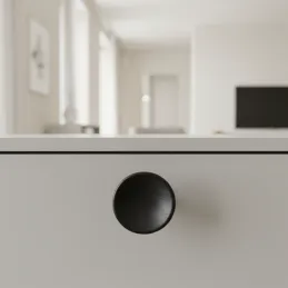Pomello in legno RENO / Nero laccato
