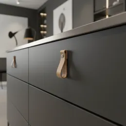 Maniglia a pomolo in pelle DOLCE Mini / Pelle naturale