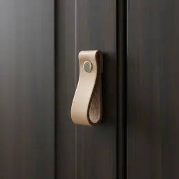 Maniglia a pomolo in pelle DOLCE Mini / Pelle naturale