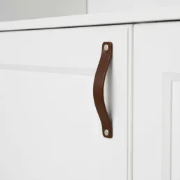 Maniglia in pelle DOLCE / Marrone scuro