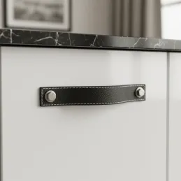 Maniglia SAMSONITE / Pelle nera