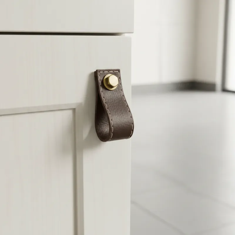 Pomello SAMSONITE / Pelle marrone