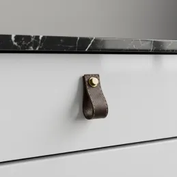 Pomello SAMSONITE / Pelle marrone