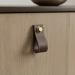 Pomello SAMSONITE / Pelle marrone