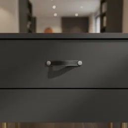 Maniglia CASE / Pelle nera