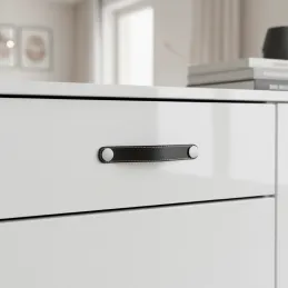 Maniglia CASE / Pelle nera