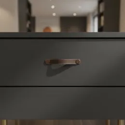 Maniglia CASE / Pelle marrone