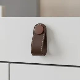 Pomello CASE / Pelle marrone