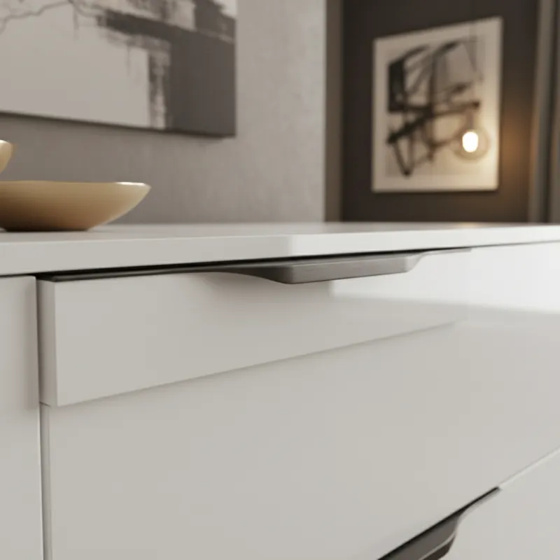 Maniglia CLAUDIA / Acciaio inox grafite
