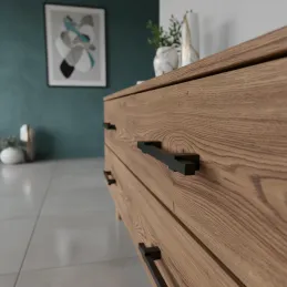 Maniglia in legno LEO / Rovere nero