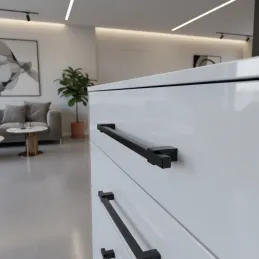Maniglia in legno LEO / Rovere nero