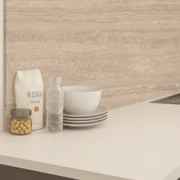 Alzatina per piano di lavoro EGGER Travertino Tivoli beige / F292