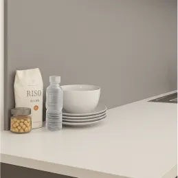 Alzatina per piano di lavoro in alluminio finemente spazzolato / F502