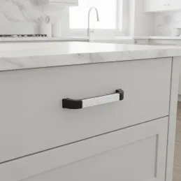 Maniglia in ceramica BRAGA / Nero opaco
