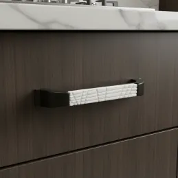 Maniglia in ceramica BRAGA / Nero opaco