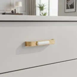 Maniglia in ceramica FARO / Oro opaco