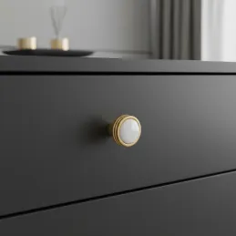 Pomello in ceramica FARO / Oro opaco