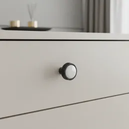Pomello in ceramica FARO / Nero opaco