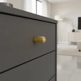 Pomolo a bottone LAYLA / Oro spazzolato