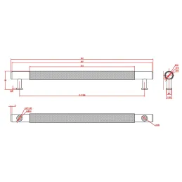 Maniglia LAYLA / Grafite nero