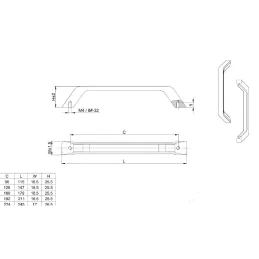 Maniglia SAMARA / Acciaio inox