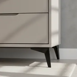 Piedino per mobili LANIA / Nero opaco