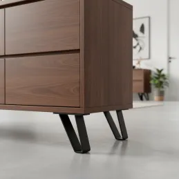 Piedino per mobili SONIA Mini / Nero opaco