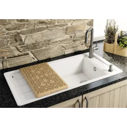 Lavello in gres Blanco FARON XL 6 S / Nero