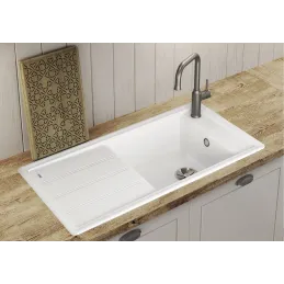 Lavello in gres Blanco FARON XL 6 S / Nero