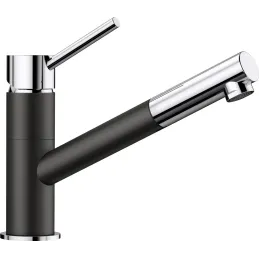 Miscelatore Blanco KANO-S con doccetta / Nero opaco