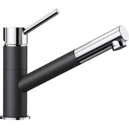 Miscelatore BLANCO KANO-S con doccetta estraibile / Nero opaco