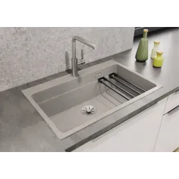 Miscelatore Blanco LANORA / acciaio inox lucido