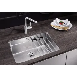 Miscelatore Blanco LANORA / acciaio inox lucido