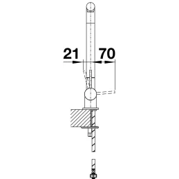Miscelatore Blanco LARESSA F / cromato / davanti alla finestra