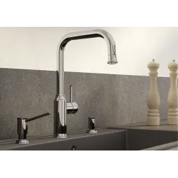 Dispenser di sapone Blanco LIVIA / Cromo lucido