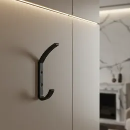 Appendiabiti da parete FIT Maxi / Nero opaco