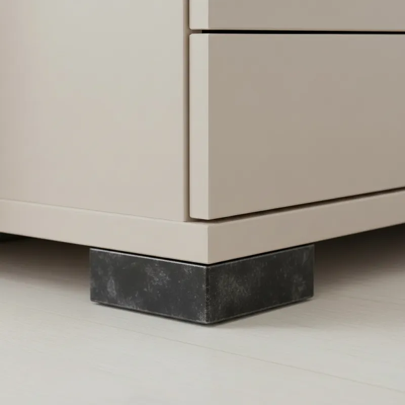 Piedino in plastica 20 mm 60x60 / Patina nera