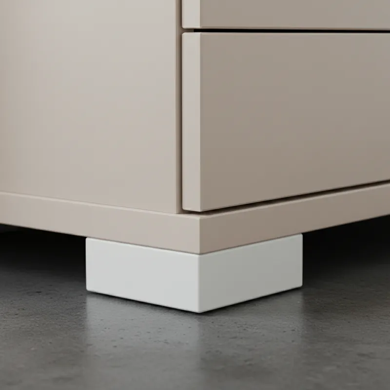 Piedino in plastica 20 mm 60x60 / Bianco