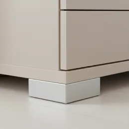 Piedino in plastica 20 mm 60x60 / Grigio
