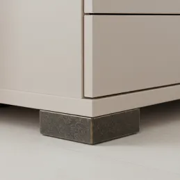 Piedino in plastica 20 mm 60x60 / Ottone patinato