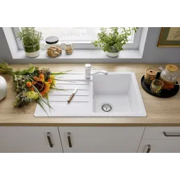 Lavello in gres Blanco LEGRA 45 S / Antracite