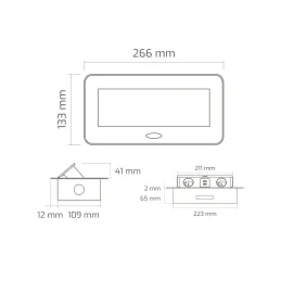 Presa elettrica a scomparsa KOMBI BOX USB A+C / Nera